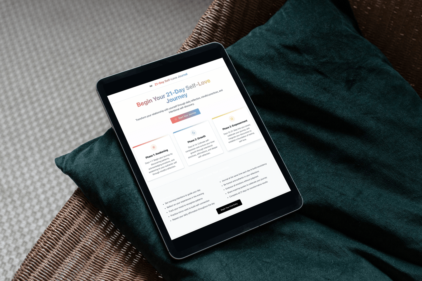 21 Day Self - Love Journey (DIGITAL JOURNAL) - That Part Affirmations